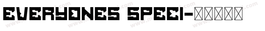 Everyones speci字体转换